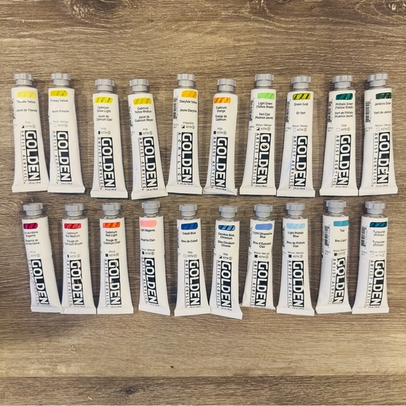 20 Tubes of Golden Heavy Body Acrylic Paint. Brand New - Picture 1 of 7